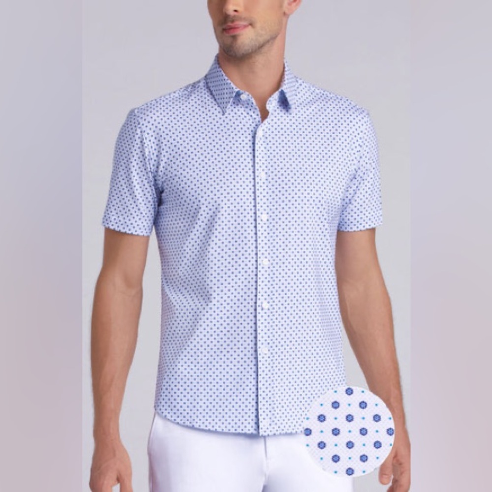 Buttercloth tall XL short sleeved button down